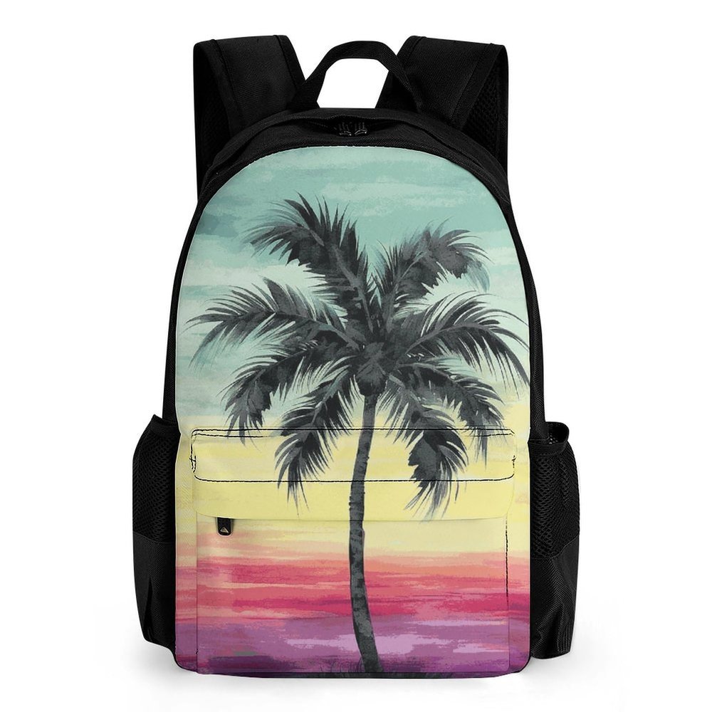 NWTRK Tropical Palm Tree Backpack Laptop Backpack Lightweight Casual Daypack Hiking Travel Backpack for Men Women