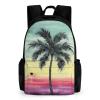 NWTRK Tropical Palm Tree Backpack Laptop Backpack Lightweight Casual Daypack Hiking Travel Backpack for Men Women