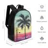 NWTRK Tropical Palm Tree Backpack Laptop Backpack Lightweight Casual Daypack Hiking Travel Backpack for Men Women view 2