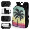 NWTRK Tropical Palm Tree Backpack Laptop Backpack Lightweight Casual Daypack Hiking Travel Backpack for Men Women view 3