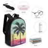 NWTRK Tropical Palm Tree Backpack Laptop Backpack Lightweight Casual Daypack Hiking Travel Backpack for Men Women view 4