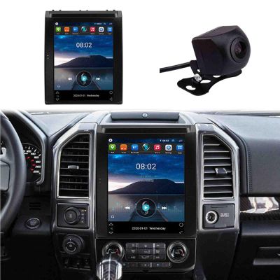 ASHOIH Radio Android Car Stereo for Ford F-150 2015-2020,12.1 Inches Touch Screen Auto Navigation System with GPS WiFi Bluetooth FM Mirror Link+Backup Camera(Size:1+16G)