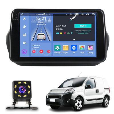 9 inch Multifunctional Car Screen for Fiorino Qubo 2008-2017, Android Car Radio Stereo, Touch Screen Auto Navigation System with Carplay GPS WiFi Bluetooth FM Mirror Link(Size:Octa Core 2+32G)