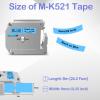 NineLeaf 3 Pack Compatible for Brother P-Touch M Tape M-K521 M-K521S MK521 M521 9mm 0.35'' Black on Blue Label Tape for PT-70 PT-65SB PT-65SCCP PT-65SL PT-65VP Label Maker view 2