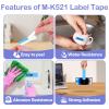 NineLeaf 3 Pack Compatible for Brother P-Touch M Tape M-K521 M-K521S MK521 M521 9mm 0.35'' Black on Blue Label Tape for PT-70 PT-65SB PT-65SCCP PT-65SL PT-65VP Label Maker view 4