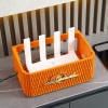 Ecqizer Simple and light luxury router storage box home desktop power strip wire punch-free cable management box, 9489830505748 view 3