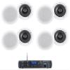 Rockville Bundle Rock Zone 8 8-Channel 1000W RMS Multi Room Receiver/Amplifier Bundle with (8) HC655 White 6.5" 500 Watt in-Ceiling Home Theater Speakers 8-Ohm (9 Items) view 1