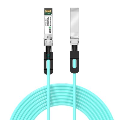 Buacoz SFP28 25G AOC Cable, 20Meter/65.6ft Active Direct-Attach Fiber Stacking Cable Compatible with Mellanox Devices,25GBASE OM3 MMF AOC Twinax Cable, SFP28 to SFP28 High-Speed Optical Cable