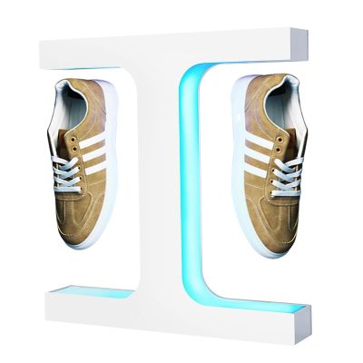 FXNFXLA Levitating Shoe Display Stand, 360 Rotating Led Floating Shoe Display Rack, Levitating Sneaker Display, for Shoes Weighing 300-600g,for Shopping Malls and Window Displays