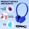 Wensdo 50 Pack Kids Headphones Bulk for Classroom School K-12, Wholesale Wired Student Headaets Adjustable 3.5mm Jack for Chromebook Laptop PC (HY104,50 Mixed) view 4