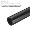MECCANIXITY PVC Rigid Tube Round Pipe Tubing Hardware Tubing 1.39" ID 13" Length Black High Impact for Water Pipe,Crafts view 4