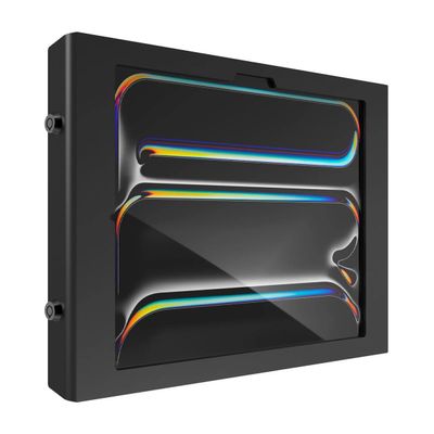 Compulocks iPad Pro M4 13 (2024) Apex Secured Enclosure Wall Mount for Secure Tablets, Durable Display Stand, Ideal for Retail, Kiosks, Home & Office - Black