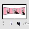 BIUBPW 40inch Projector Screen Portable Projector Curtain Foldable Non Crease Projection Screen Washable 4K HD Movies Screen for Home Theater(120in-4:3) view 1