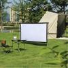 BIUBPW 40inch Projector Screen Portable Projector Curtain Foldable Non Crease Projection Screen Washable 4K HD Movies Screen for Home Theater(120in-4:3) view 3