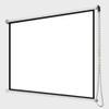 BIUBPW Office Projector Screen No Crease Home Theater 16:9 HD Movies Screen, White Polyester Projection Screen 40-60in Pull Down Projection Curtain(50inch-16:9) view 2
