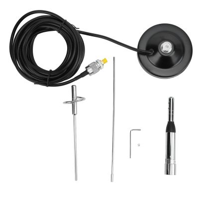 144MHz 430MHz Antenna, Antenna Magnetic Base Kit Complete atch for Car Mobile Radio,Antenna