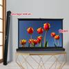 BIUBPW Car Small Projector Screen, 20in 30in 40in 50in Desktop Screen Mobile Projector Screen, Floor Standing Projection Screen Stand for Schools/Meeting(30inch-4:3) view 3