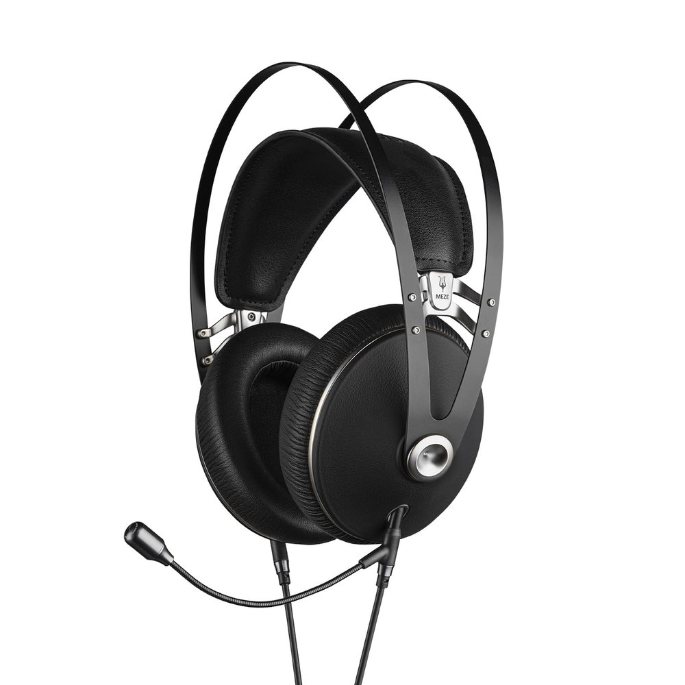 MEZE AUDIO | 99 NEO & Boom Mic Headset | Wired Over-Ear Headphones with Boom Microphone and Self Adjustable Headband | Closed-Back Headset for Gaming | Remote Work | Audiophiles
