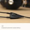 MEZE AUDIO | 99 Classics Walnut Silver & Boom Mic Headset | Wired Over-Ear Headphones with Boom Microphone and Self Adjustable Headband | Closed-Back Headset for Gaming | Remote Work | Audiophiles view 4