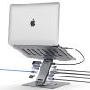 Laptop Docking Station Stand 11-IN-1 Triple Display HDMI DP 4K60Hz Gigabit Ethernet USB3.1 PD100W SD/TF Card Reader Audio 360Swivel Laptop Stand with USB Hub for MacBookPro/Air/Dell/HP/Surface/Lenovo view 1