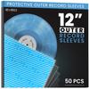 EVEO 50x Vinyl Record Sleeves Outer  Crystal Clear Outer Vinyl Sleeves LP Album Covers 12.75"x12.75" | Perfect Fit Protective 3 Mil Protection for Single & Double LPs - Archival Standard view 1