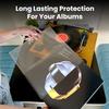 EVEO 50x Vinyl Record Sleeves Outer  Crystal Clear Outer Vinyl Sleeves LP Album Covers 12.75"x12.75" | Perfect Fit Protective 3 Mil Protection for Single & Double LPs - Archival Standard view 2