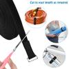 Nettbe 0.75" x19.68ft Hook and Loop Straps with 30 Buckles Adjustable Cut-to-Length Cable Ties - Reusable Nylon Fastening Tape Cable Straps for Storage or Organization (2in x 19.7ft) view 4