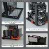 PC Test Bench Open Air Computer Case EATX Motherboard Chassis Aluminum Bracket DIY Bare Frame EATX Support 120 240 360 Liquid Cooling view 3