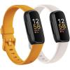 2 Pack Compatible with Fitbit Inspire 3 Bands for Women Men, Soft Breathable Sports Adjustable Fitbit Inspire 3 Replacement Bands for Women Men (Small 5.5"-7.1", Starlight/Orange Yellow) view 1