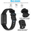 2 Pack Compatible with Fitbit Inspire 3 Bands for Women Men, Soft Breathable Sports Adjustable Fitbit Inspire 3 Replacement Bands for Women Men (Small 5.5"-7.1", Starlight/Orange Yellow) view 4