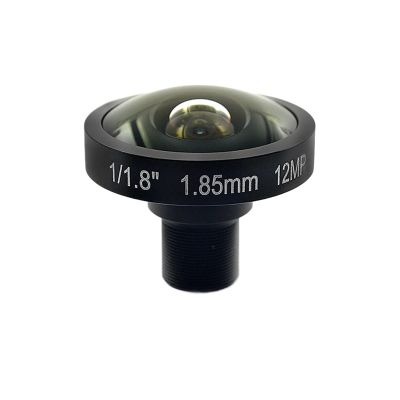 4K 12MP Fisheye Lens 1.85mm 1/1.8 185 Degree M12 Mount with 650nm IR Filter(1.85MM-IRFilter)