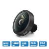 4K 12MP Fisheye Lens 1.85mm 1/1.8 185 Degree M12 Mount with 650nm IR Filter(1.85MM-IRFilter) view 2