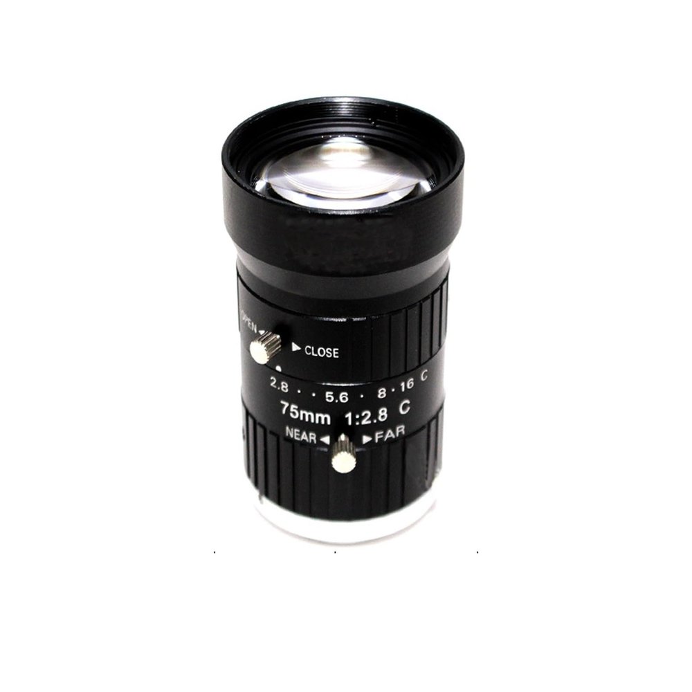 8MP CCTV Camera Lens 75mm C CS Mount Manual Iris F2.8 Aperture 1" Image Format Camera Industrial LENS