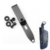 Kydex Belt Clip Knife Sheath Kit, Stainless Steel Kydex DIY Holster Kit, Knife Clips Replacement with Screws, Universal Metal Belt Clip for Knife Sheaths, IWB Holster Belt Clip (Large) view 1
