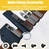 Kydex Belt Clip Knife Sheath Kit, Stainless Steel Kydex DIY Holster Kit, Knife Clips Replacement with Screws, Universal Metal Belt Clip for Knife Sheaths, IWB Holster Belt Clip (Large) view 3