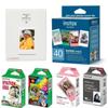 Fujifilm Instax Mini Instant Film Variety Value Pack, 40 Exposures, With Slinger Instax Mini Film Photo Album, Smoky White view 1