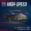 TRENDnet 18-Port Gigabit EdgeSmart PoE+ Switch, TPE-TG182ES, 240W PoE Power Budget, 16 x Gigabit PoE+ Ports, 2 x Gigabit SFP Ports, Managed Network Ethernet Switch, Lifetime Protection, Black view 3