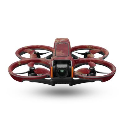 Drone Skin Compatible with DJI Avata 2 (2024) - Crimson Marble - Premium 3M Vinyl Protective Wrap Decal Cover - Easy to Apply | Crafted in The USA by MightySkins