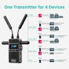 Accsoon CineView 2 SDI HDMI Wireless Video Transmission System, Dual-Band 1500ft Range 50ms Latency, UVC Livestream, 4 App Monitoring, Compatible with CineView M7 Pro/HE/SE/Quad for Videography view 4