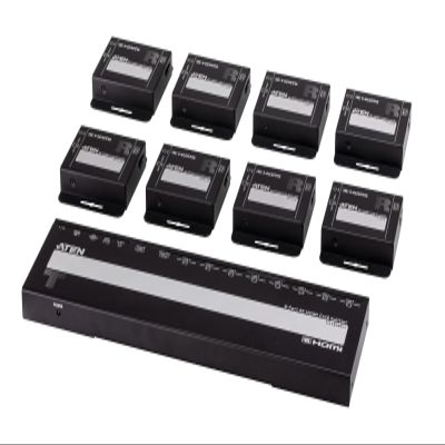 4K HDMI Cat 6 Splitter Kit with 8 Receivers by ATEN