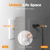 Surge Protector Power Strip, TESSAN Ring Pull Flat Plug Extension Cord 10 Ft with 3 USB (1 USB C) 4 Outlets, 900 Joules Protection, Desktop Charging Station for Home, Office, College, Dorm Room, Gray view 2