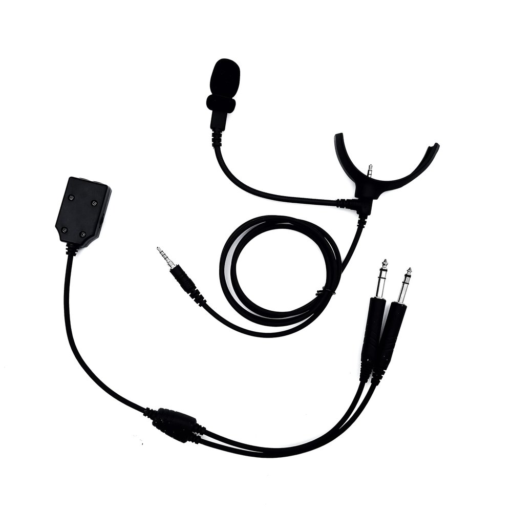 Crystal Mic Pro Typhoon with CM7A Microphone. Compatible with WH-1000XM4/3 Noise Cancelling Headphones. Transforms Your Headphone into ANR Aviation Headset.