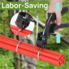 Stainless Steel Cable Tie Gun with 150pcs 11.8 Inch Metal Zip Ties, Heavy Duty Self-locking Metal Zip Ties Tool Kit, Adjustable Fastening and Cutting, for Chain Link Fence, Outdoor Fence, Exhaust Pipe view 2