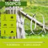 Stainless Steel Cable Tie Gun with 150pcs 11.8 Inch Metal Zip Ties, Heavy Duty Self-locking Metal Zip Ties Tool Kit, Adjustable Fastening and Cutting, for Chain Link Fence, Outdoor Fence, Exhaust Pipe view 4
