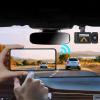 DirectNine Basics Dash Cam Front and Inside 2-inch IPS HD Display Screen G sensor Motion detection Loop recording Infrared night vision Car camera WiFi HD Dash Camera, black view 2