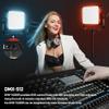 GVM 250W LED Video Light Panel, Photography Lighting with 21000 lux/0.5m, RGB Video Light 2700-75000K, CRI97+, Gel, HSI, 12 Effects, Studio Lighting for Video Recording with App/DMX/Battery view 2
