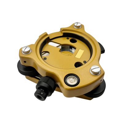 Liyuusi Yellow Optical Plummet Adapter Compatible with Topcon Sokkia Total Stations, Aluminum Tribrach with Optical Plummet