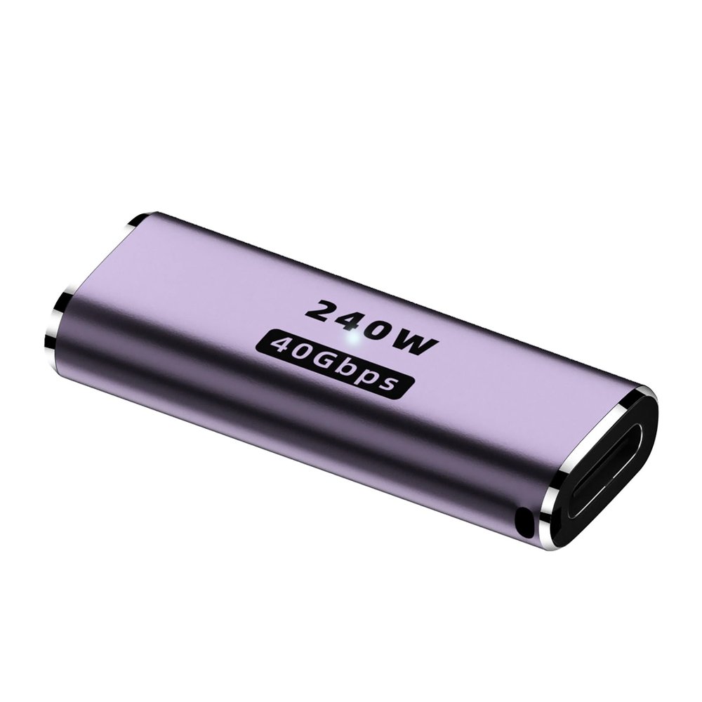 1PCS USB 4 Type C Female to Female Adapter USB C Coupler, 40Gbps Data Transfer and 8K@60Hz Video