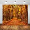 CORFOTO 5x4ft Autumn Backdrop Autumn Forest Backdrop Outdoor Autumn Scenery Photography Background Autumn Fall Leaves Backdrop Autumn Scenery Backdrop Wedding Birthday Party Decor Studio view 3