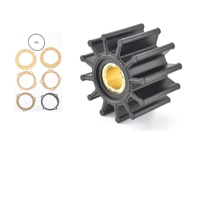 Skcvmn Flexible Water Pump Impeller, for Jab~co 18948-0001 Sherwood 10615k Cumm~ns 3908220 Yan~ar 128170-02070 Vol~o 83574-9 500120, Black